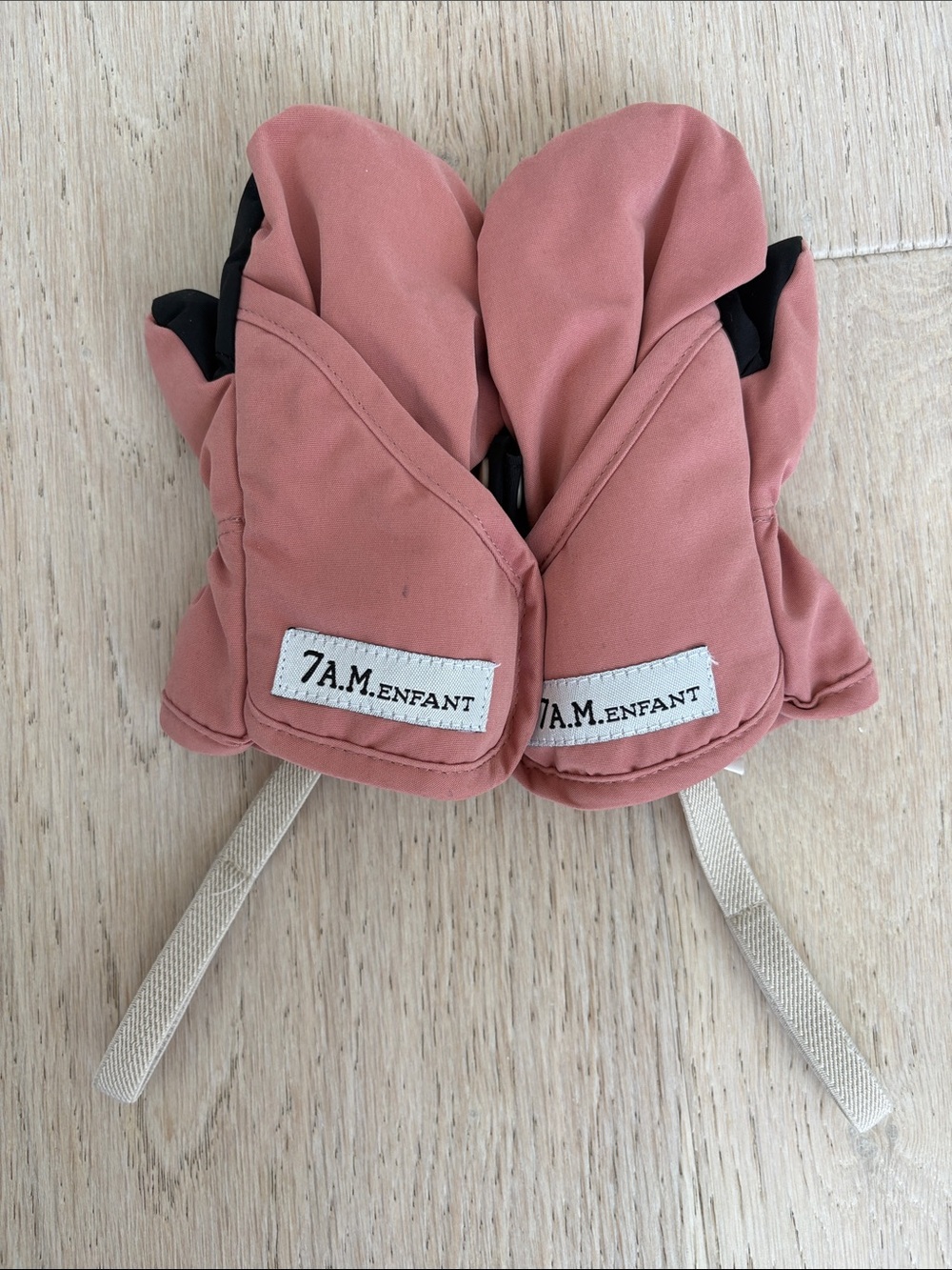 7 A.M. Enfant Kids Dusty Pink Mittens – Warm Insulated Mitts